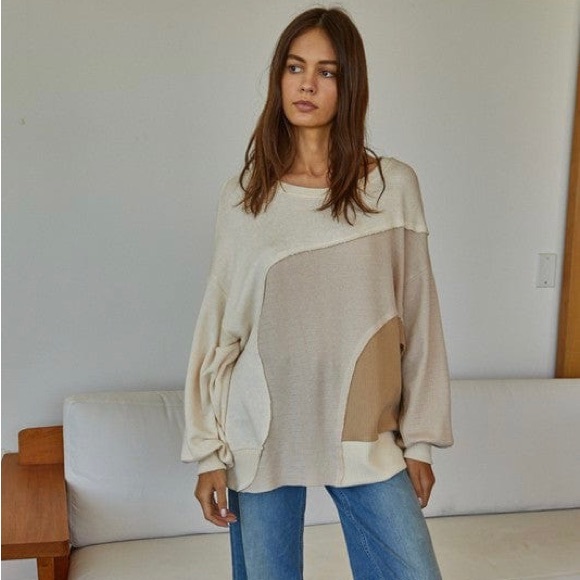 By Together Early Riser Thermal Top Lagenlook - Picture 2 of 7